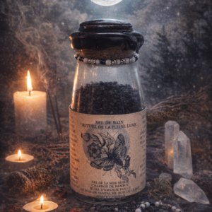 Sel de Bain Rituel de la Pleine Lune – Herbes et Sortilèges