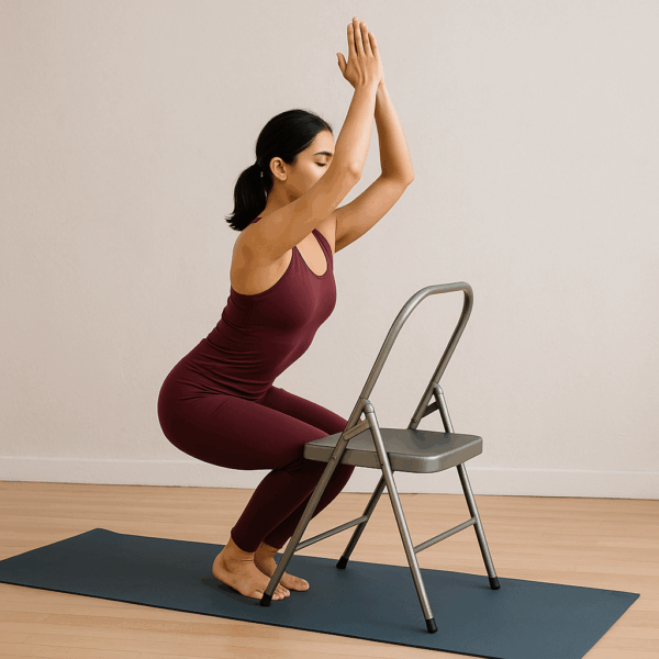 Atelier de yoga sur chaise