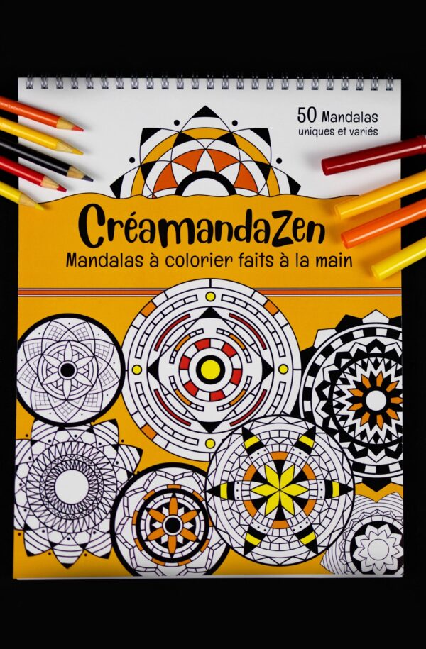 Livre de mandalas à colorier Creamandazen