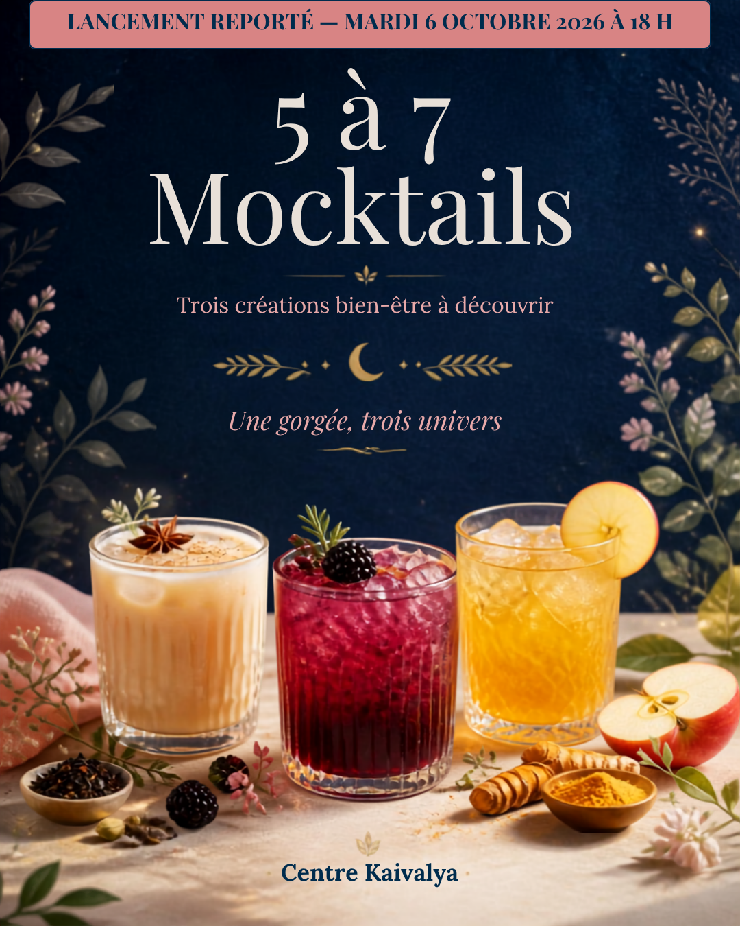 5 à 7 Ayurvéda : Mocktails & Art du Vivant